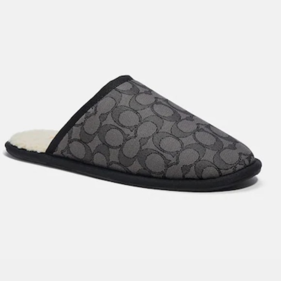 BRAND NEW Coach Men’s Slipper In Signature Jacquard Size 8 - Picture 1 of 5